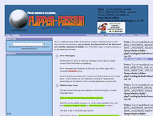 Tablet Screenshot of flipper-passion.com